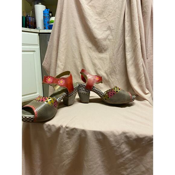 L’Artiste Spring Step JIVE Heels Sandals Women’s Size 40 Brown Leather - Picture 5 of 5